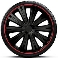 Колпаки на колеса R16 GIGA R (red) black