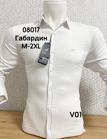 Однотонна чоловіча сорочка BlackStone габардин V01, фото 1