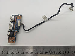 Плата USB, RJ45, RJ14 Packard Bell MS2285 (юсб, сеть, модем)