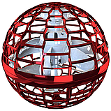 Літаючий шар-бумеранг FlyNova Flying Spinner RGB до 10 хвилин польоту червоний, фото 3