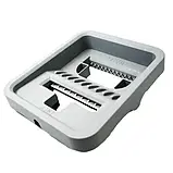Швабра з відром 9 л Scratch Cleaning Mop зі складаною ручкою та системою віджимання насадки мікрофібри, фото 7