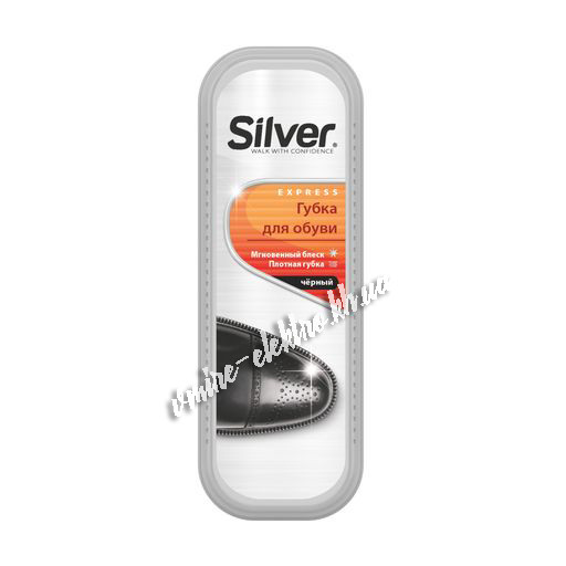 Губка-блиск для взуття Silver чорна