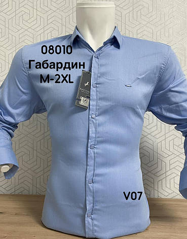 Однотонна чоловіча сорочка BlackStone габардин, фото 1