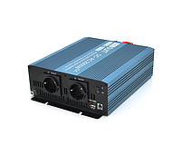 Інвертор напруги Mexxsun MXS-2000, 24V/220V, 2000 W з модифікованою синусоїдою, 2 Shuko, клемні дроти