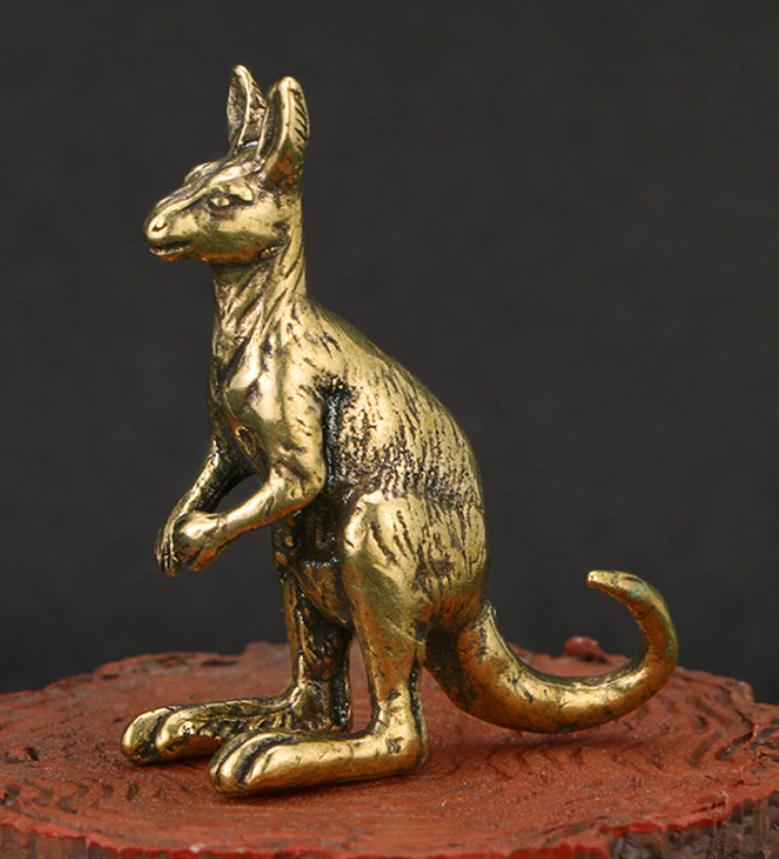 Фигурка статуэтка сувенир металл латунь кенгуру Австралия КРАСАВЧИК! - фото 1 - id-p1932302756