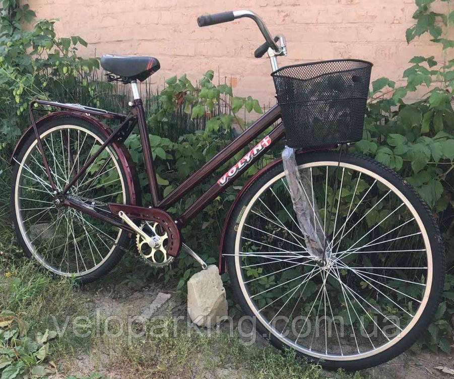 Дорожній жіночий 28 Хортиця Vip Лелека (захист ланцюга, посилений.спиця 3 мм) велосипед (Україна) міський XD