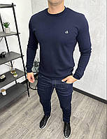Мужская кофта свитшот Calvin Klein H3719 синяя