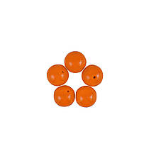 Намистина кругла, акрил, Оранж Ø 20 мм, 5 шт