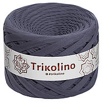 Трикотажная пряжа Trikolino, 7-9 мм., 100 м., Антрацит, нитки для вязания