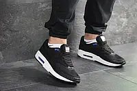 Мужские кроссовки Nike Найк Air Max Zero QS, сетка, пена, черные с белым 45