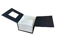 Подарочная упаковка - коробка для часов, Emporio Armani (Эмпорио Армани) Черный с белым ( код: IBW108-6 )