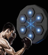 Інтерактивна настінна мішень для боксу 40×40×7,5 см з Bluetooth і підсвіткою ударних зон, фото 5