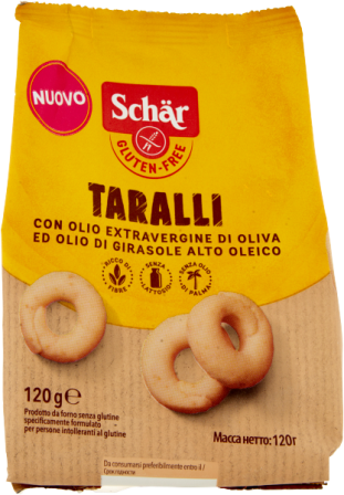 Тараллі без глютену та лактози Schar 120гр