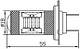 Светодиодная автолампа H7, 30W (600Lm) Warm White 3000K + Линза, фото 2