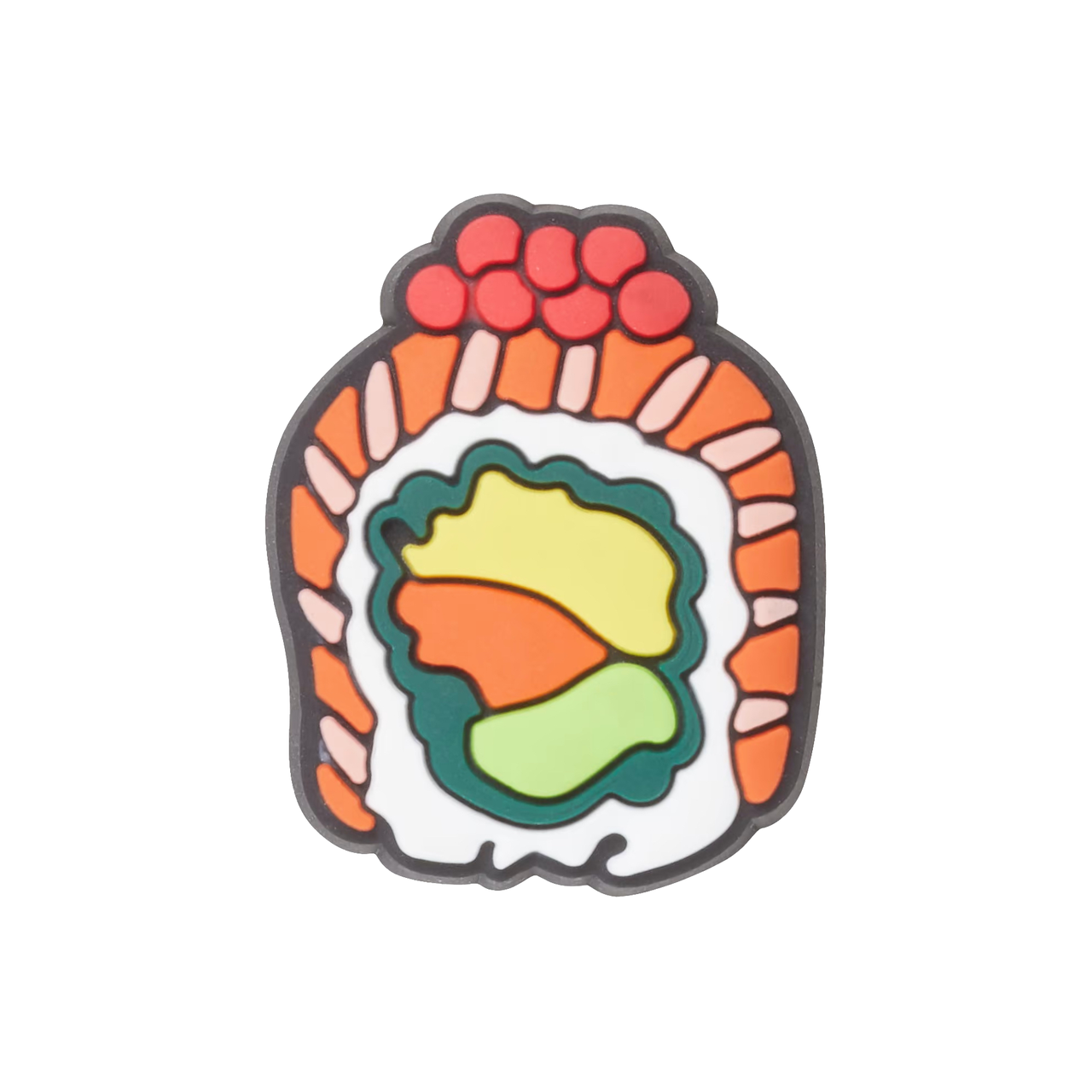 Джибітси прикраси для взуття кроксів сабо JIBBITZ Sushi Ролл Філадельфія з ікрою № 1264