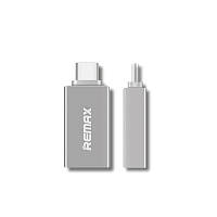 Перехідник Remax RA-OTG1 Glance USB to Type-C срібний