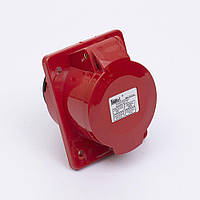 Силова розетка 3Р+РЕ+N 32А, ССІ-425 TAKEL, для 380 В (503234) ТАКЕЛ, прихована, врізна