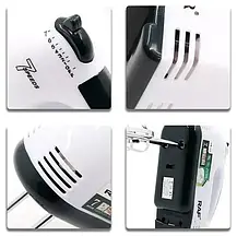 Ручний міксер RAF R. 6633 B 7 швидкостей 260 Ватів, Міксер ручний кухонний Білий, фото 4