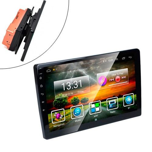 Автомагнитола 10.1" 1/16ГБ Android 9 Wi-Fi GPS 2xUSB MP5 2 DIN с ДУ
