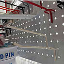 Гачок 35 см Ø 5 мм на Перфорацію Одинарний з Цінникоутримувачем на перфорований стелаж, фото 5