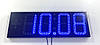 Годинник термометр календар вуличні сині 900х300мм, фото 3
