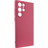 Чохол Silicone Cover Lakshmi Full Camera (A) для Samsung Galaxy S24 Ultra Бордовий / Marsala