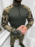 Армейская рубашка пиксель, боевая рубашка убакс осенняя, тактическая боевая рубашка пиксель убакс зсу KJG987