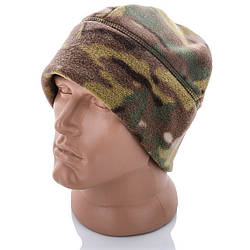 Флісова шапка "Камуфляж" гуртом від виробника Розмір: 56-60 (17104-3)