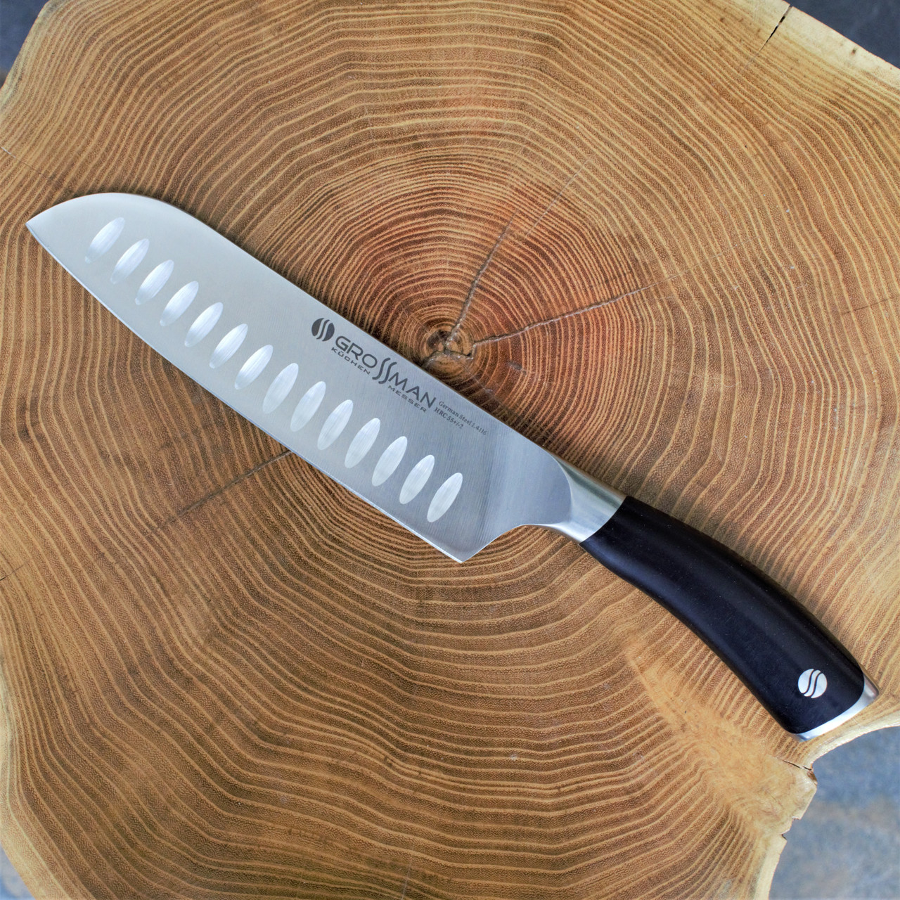 Кухонний ніж Grossman Сантоку 182 мм (003 PF)