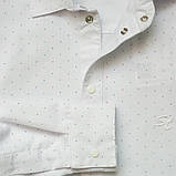 Біла сорочка для хлопчика з довгим рукавом на кнопках SmileTime Points, фото 5
