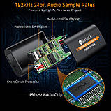 Цифро аналоговий аудіоконвертер декодер звуку оптичний для ТВ (RCA мама) Neoteck 192 кГц DAC NTK144, фото 5
