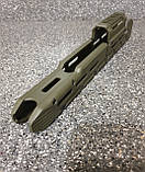 Цівка довга тактична для карабінів на основі АК 74, АКМ, АКС колір оливи, фото 5