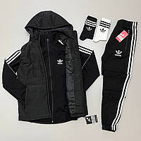 Мужской спортивный набор Adidas (жилет+кофта+штаны)