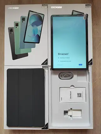Планшет Doogee T30 Pro 8/256 GB Gray 4G 20MP 8580mAh+чохол, фото 3