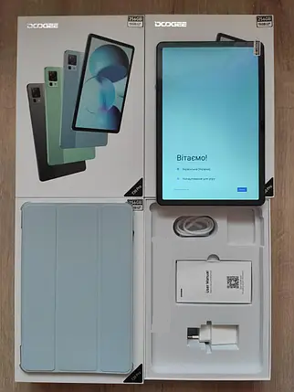 Планшет Doogee T30 Pro 8/256 GB Blue 4G 20MP 8580 mAh+чохол, фото 3