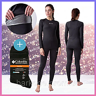 Жіночий комплект термобель columbia omni heat для зими для активного відпочинку+ термоноски в подарунок