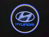 Лазерне підсвічування на дверях автомобіля з логотипом Hyundai