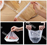 Харчові пакети-кришки на резинці POPULAR Broun, 100 шт.., фото 4