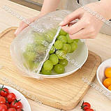 Харчові пакети кришки на гумці Popular Broun, 100 шт., фото 2