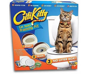 Насадка на унітаз для привчання кота Citi Kitty