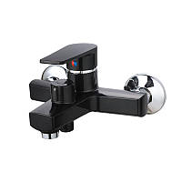 Brinex 35B 006N чорний змішувач на ванну, короткий гусак (k35) (без шланга та лійки)