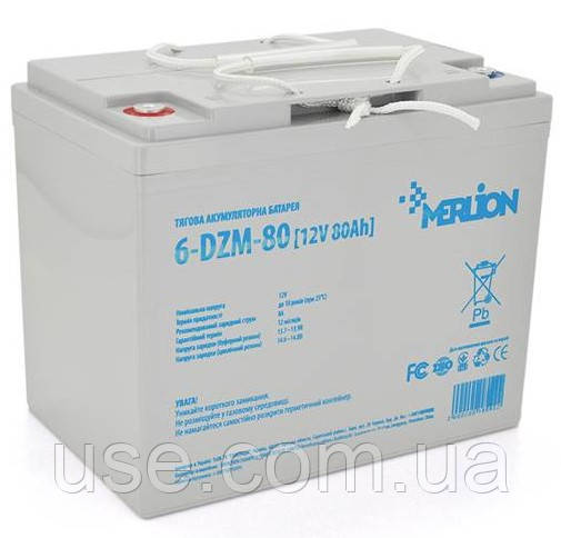 Тяговий акумулятор 12 V, 80 AH, AGM, 12 В, Вольт, 80 Ah, а*год, А/год, для інвалідного візка, електромотора