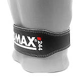 Пояс для важкої атлетики MadMax MFB-244 Sandwich шкіряний Black Розмір M, фото 10