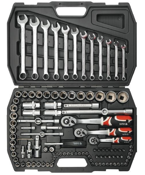 Набір інструменту 111 од. 1/4" 3/8" 1/2" Yato YT-3883, фото 1