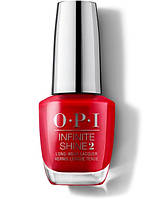 Лак для ногтей с повышенной стойкостью покрытия Opi ISLN25 Infinite Shine Big Apple Red красный, 15 мл