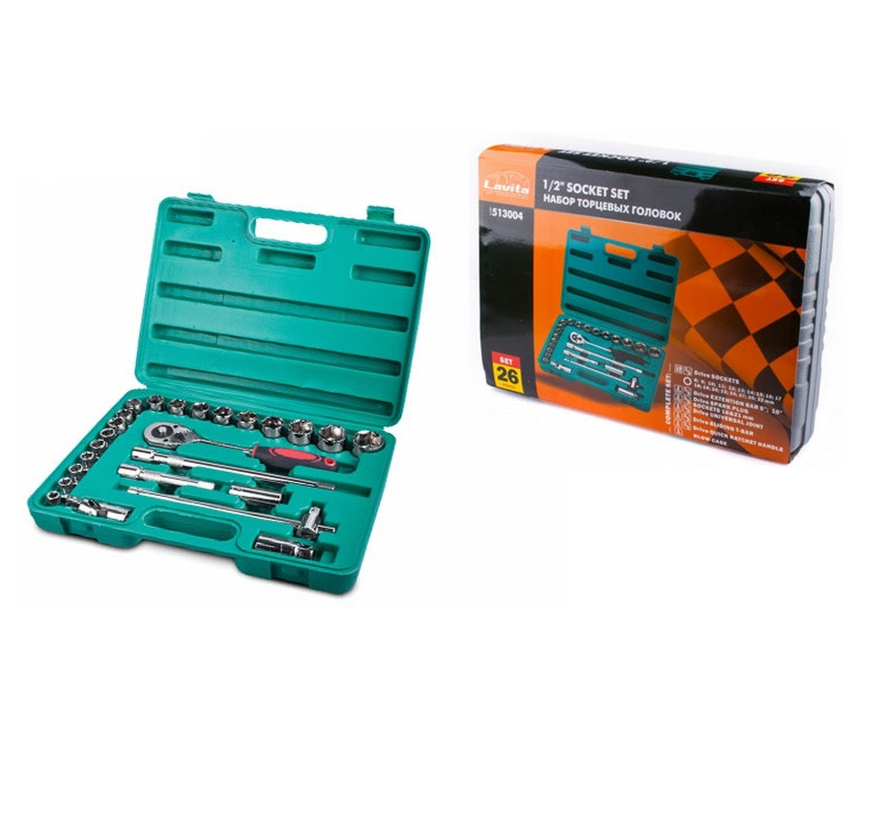 Набір головок 26 пред. 1/2" Lavita LA513004, фото 1