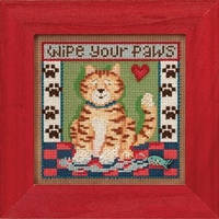 Набор для вышивки крестом Kitty Paws//Кошачьи лапки MH143104 Mill Hill