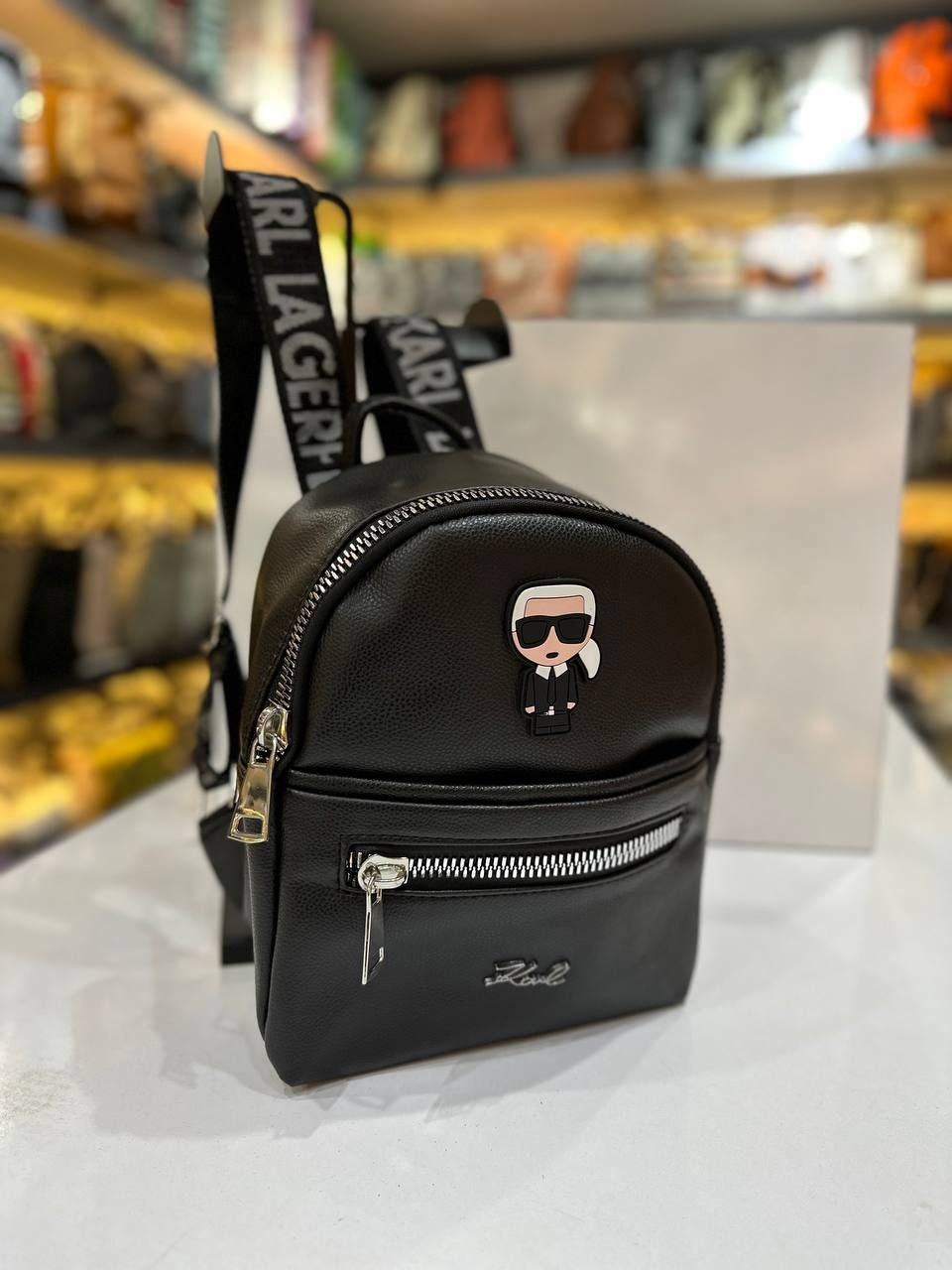 Жіночий рюкзак Karl, екошкіра, 28×23×13см, 931410, фото 1