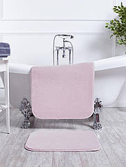 Набір акрилових килимків для ванної кімнати два предмети Chilai Home Туреччина рожевий