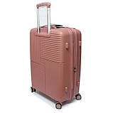 Дорожня валіза з поліпропілену велика Snowball рожева, фото 2